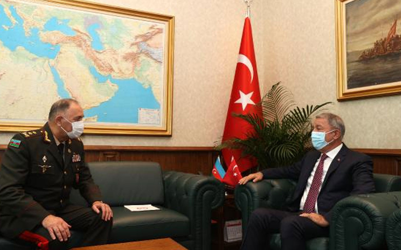 Bakan Hulusi Akar, Azerbaycan Genelkurmay Başkanı ile görüştü