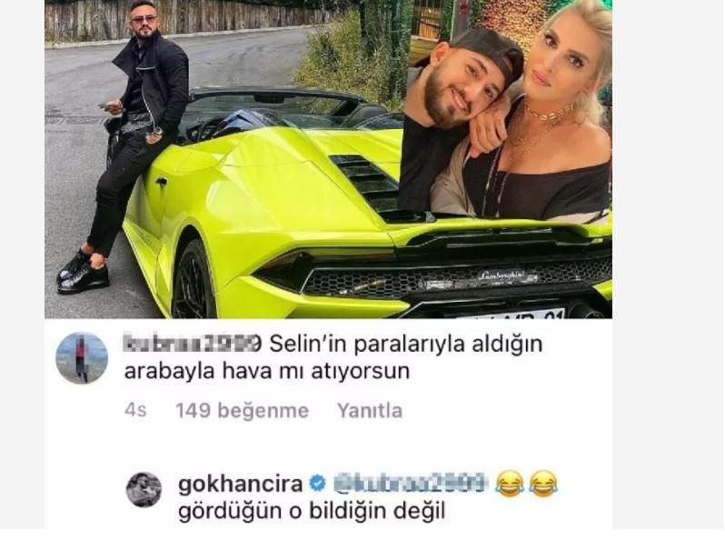 Gökhan Çıra Selin Ciğerci'den boşandı lüks arabayı ve Whatsapp fotoğrafını bırakamadı