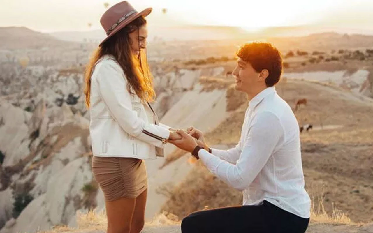 ATV Hercai'nin Reyyan'ı Ebru Şahin ve Cedi Osman evleniyor Kapadokya'da evlilik teklifi
