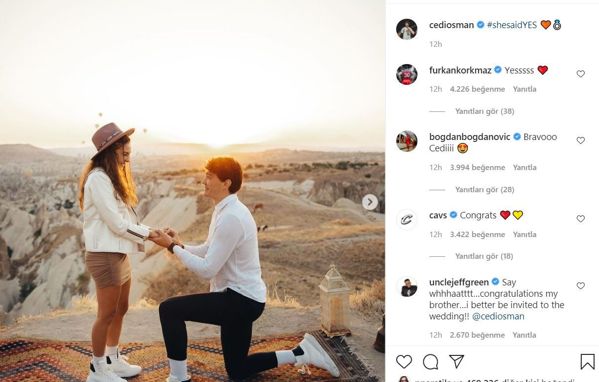 ATV Hercai'nin Reyyan'ı Ebru Şahin ve Cedi Osman evleniyor Kapadokya'da evlilik teklifi