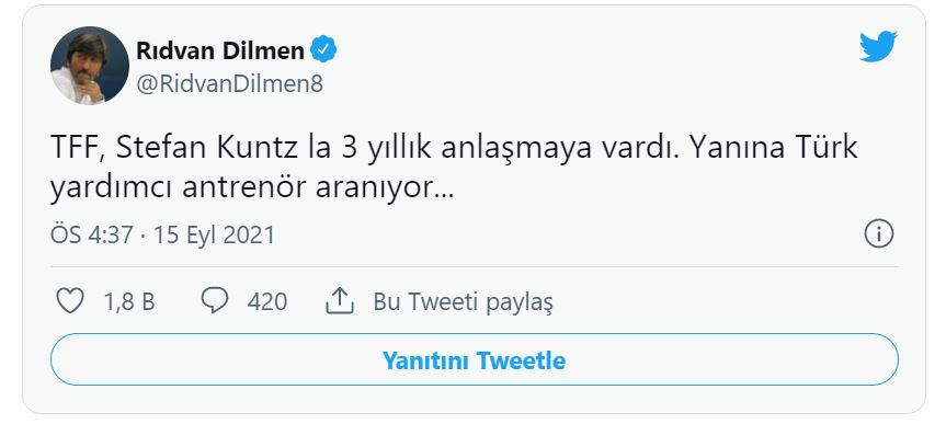 Milli Takımın yeni hocasını Rıdvan Dilmen duyurdu: 3 yıllık anlaşma