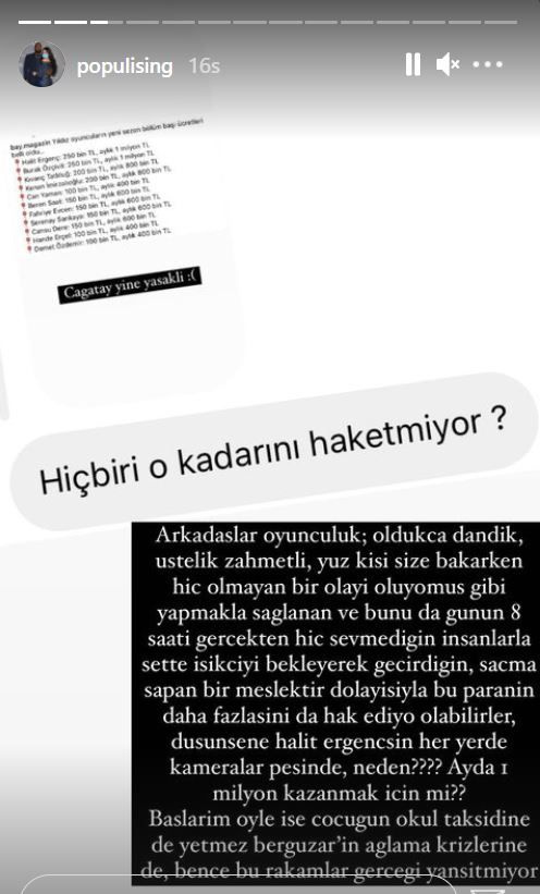 Dizi oyuncularının bölüm başı ücretleri sosyal medyayı karıştırdı: Hak etmiyorlar!