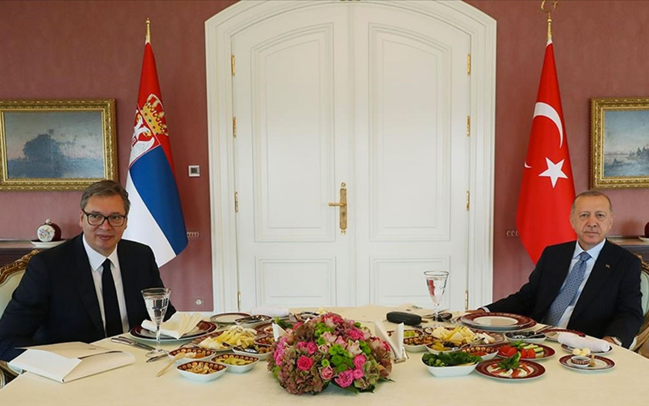Cumhurbaşkanı Erdoğan Sırbistan Cumhurbaşkanı Vucic ile görüştü