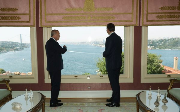 Cumhurbaşkanı Erdoğan Sırbistan Cumhurbaşkanı Vucic ile görüştü