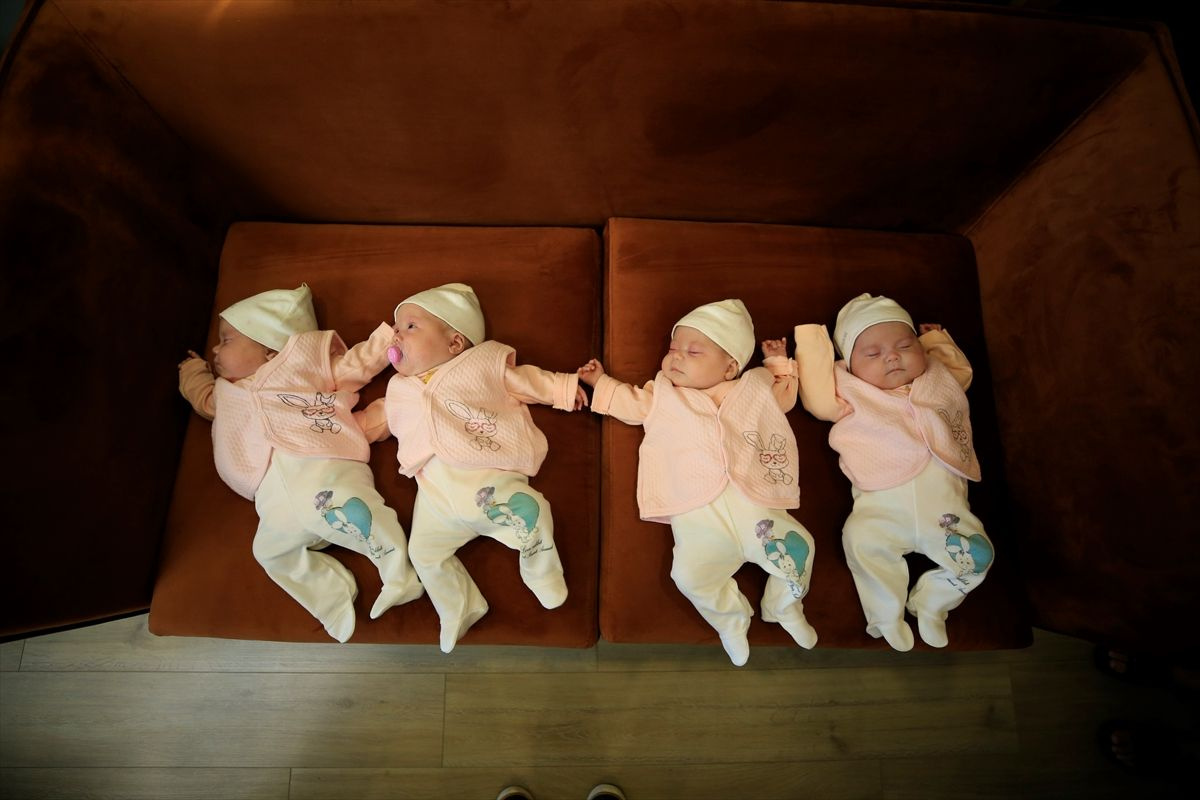 Hamileyken koronavirüsü yendi dördüz bebek doğurdu