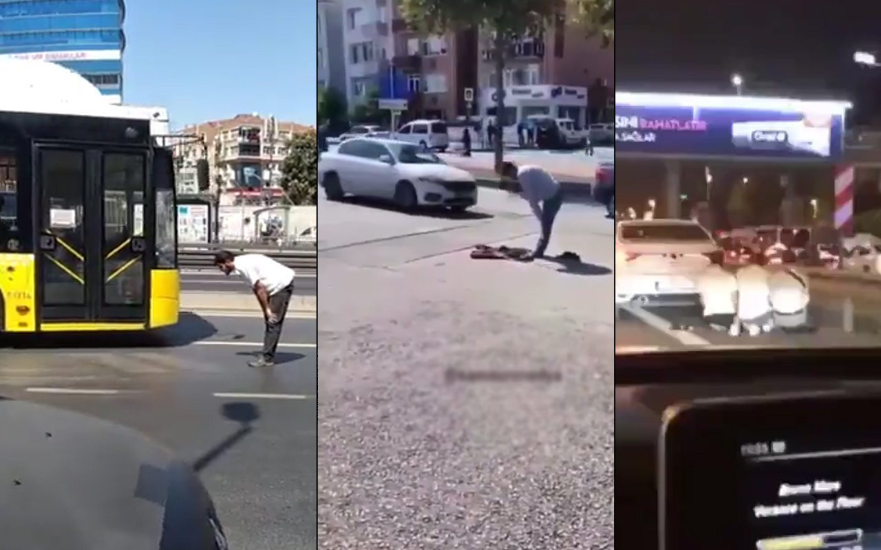 'Namaz' provokasyonu! Bir anda her yerde başladı trafiğin ortasında namaz kılmaya duruyorlar