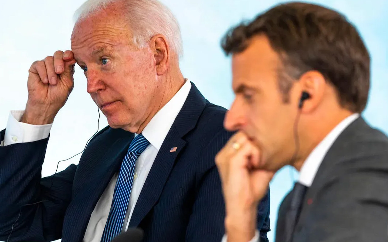 Fransa Cumhurbaşkanı Macron ve ABD Başkanı Biden denizaltı krizini görüşecek