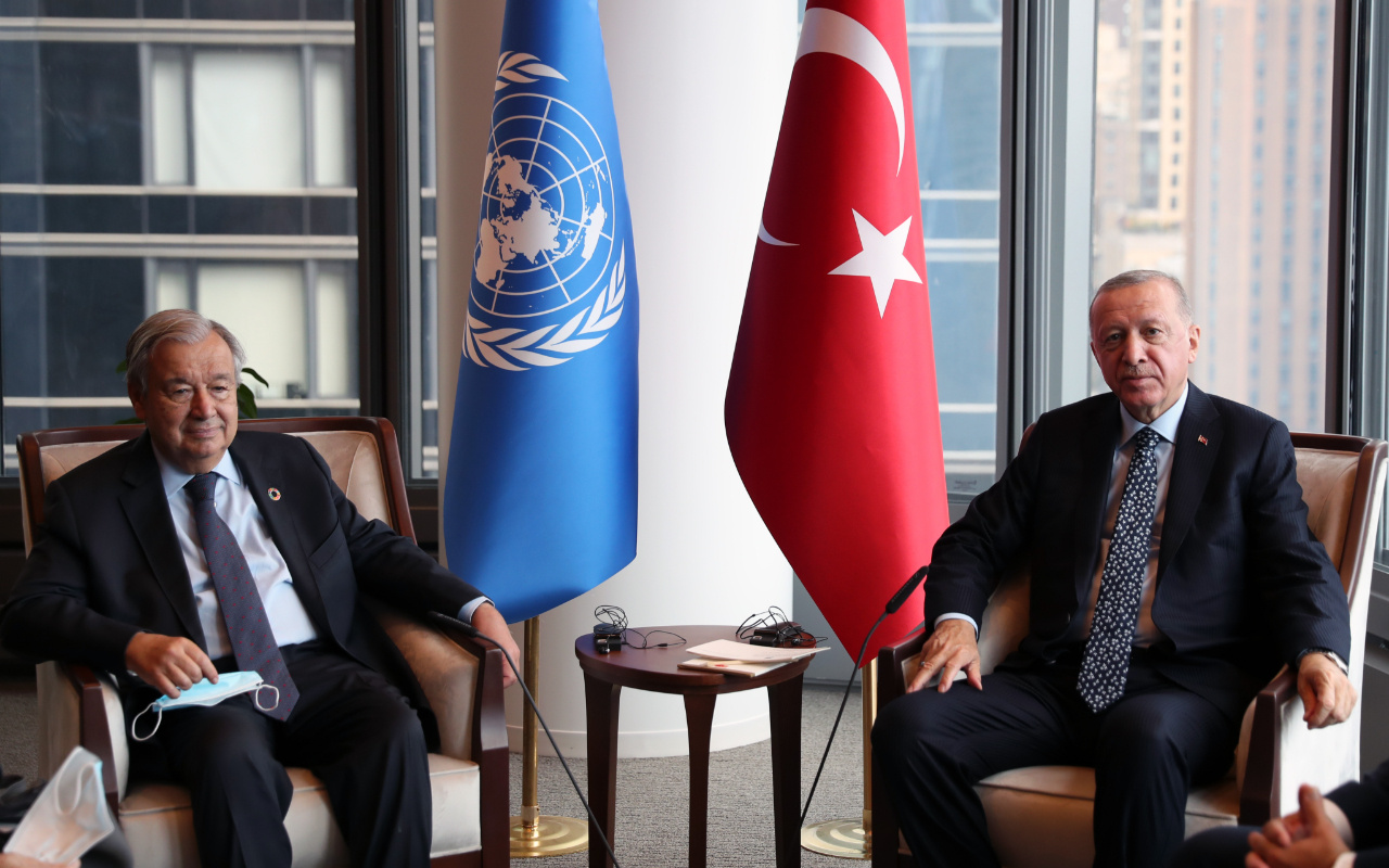 New York'taki Türkevi'nin ilk konuğu BM Genel Sekreteri Guterres oldu