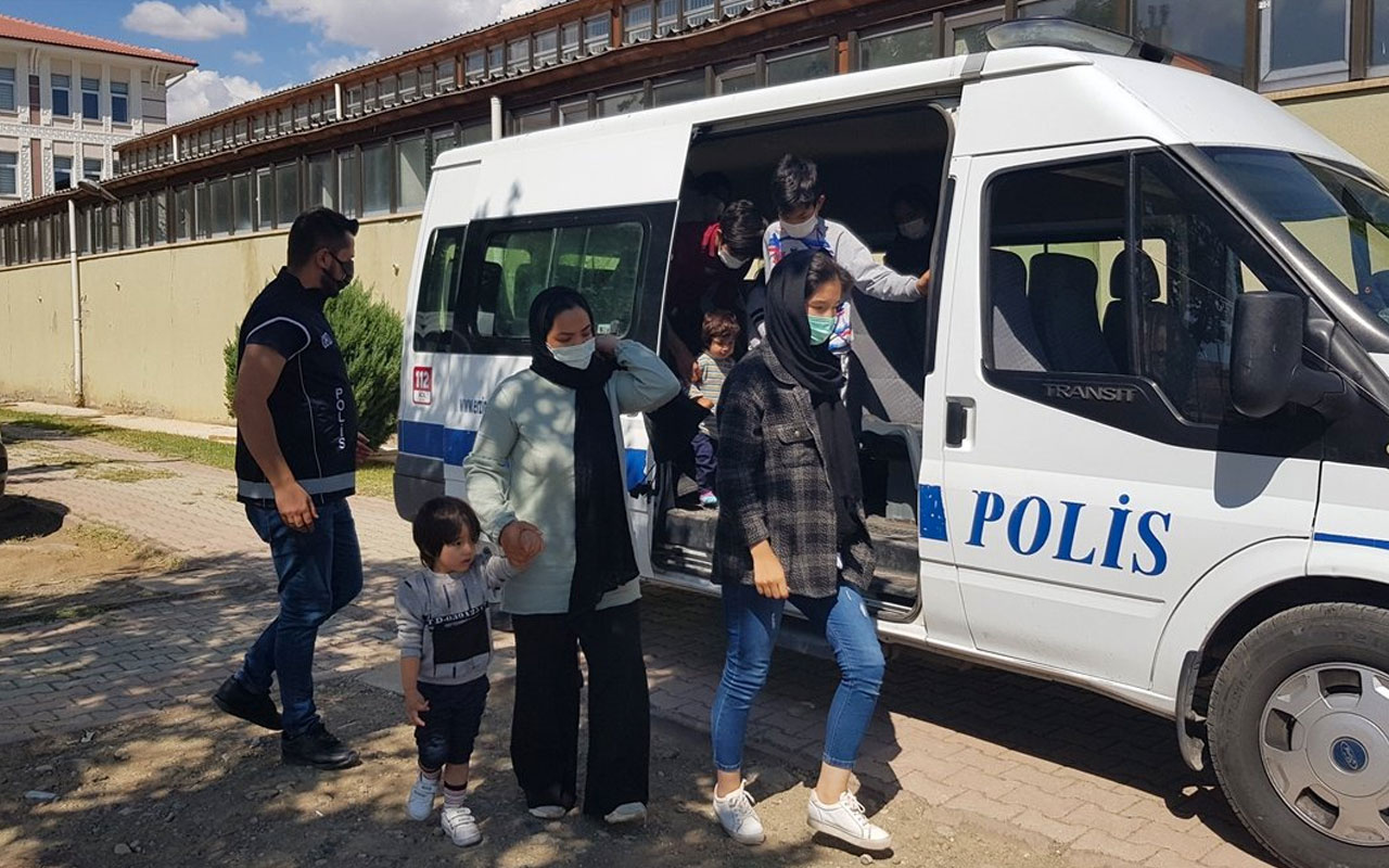 Erzincan'da 16 göçmen yakalandı