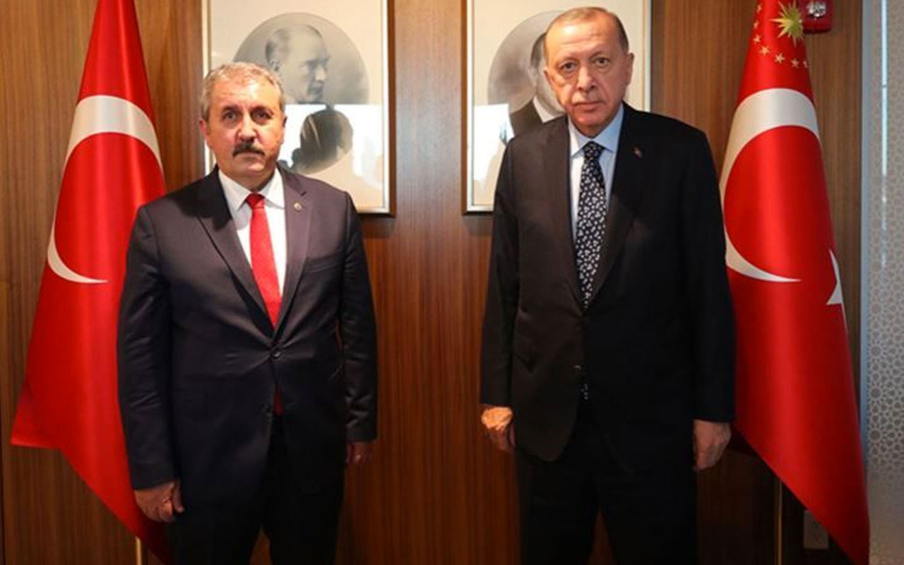 Cumhurbaşkanı Erdoğan New York'ta Mustafa Destici ile görüştü!