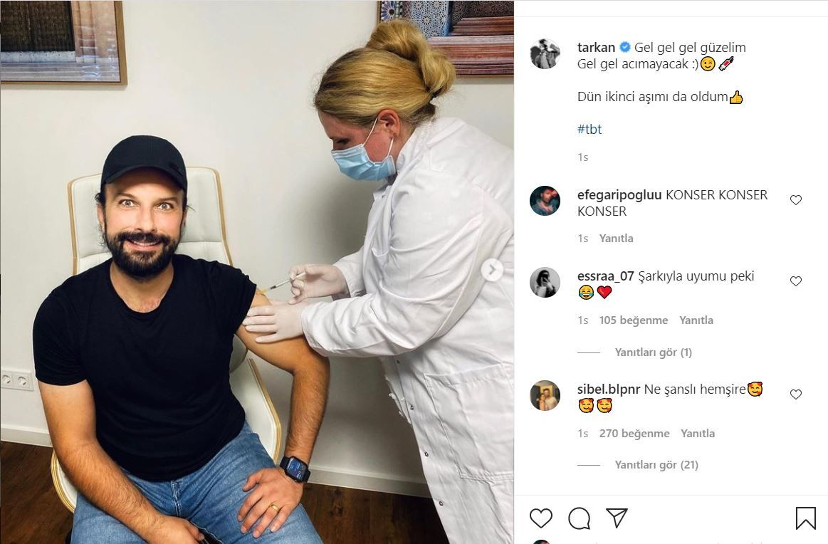 Superstar Tarkan'dan ikinci aşı paylaşımı: Gel güzelim, gel acımayacak!