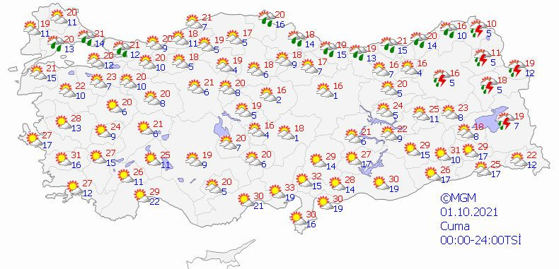 Peş peşe uyarılar! Meteoroloji'den sağanak yağış ve fırtına uyarısı