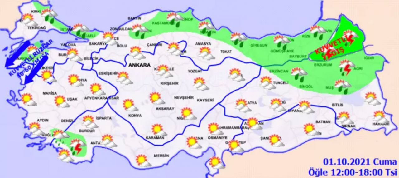 Bugüne dikkat! Birçok şehir için alarm verildi çok kuvvetli geliyor sel olabilir