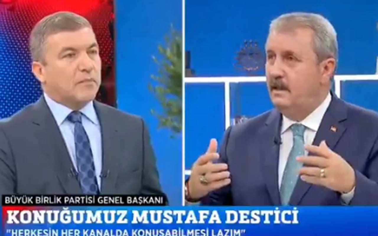 Mustafa Destici FOX TV'ye Başak Demirtaş'ı çıkaran İsmail Küçükkaya'yı terletti