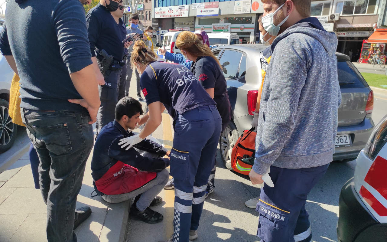 Sakarya'da  siparişi yetiştireyim derken canından oluyordu