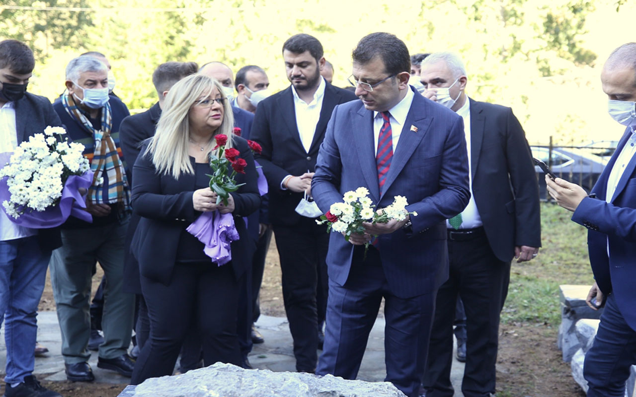 İstanbul Büyükşehir Belediye Başkanı Ekrem İmamoğlu, Özkan Sümer'in mezarını ziyaret etti