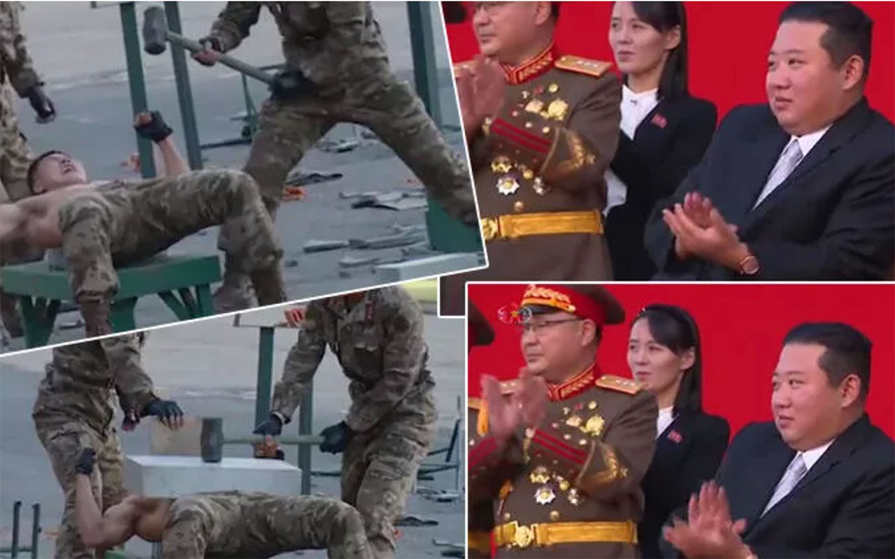 Dünya Kim Joung-un'un bu görüntüsünü konuşuyor!  'Kim'in askerleri' şov yaptı!