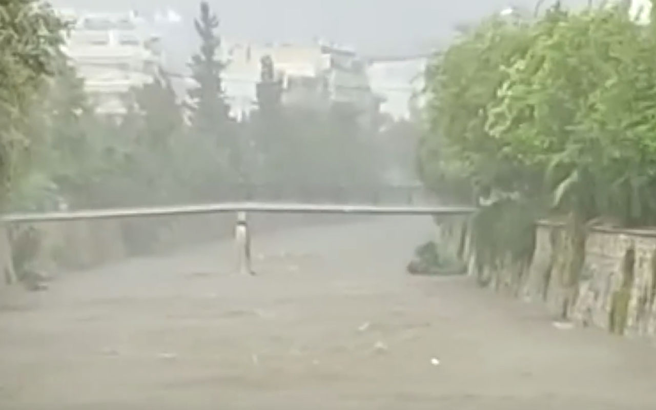 Yunanistan’ı Ballos fırtınası vurdu! Onlarca ev ve işyeri sular altında kaldı