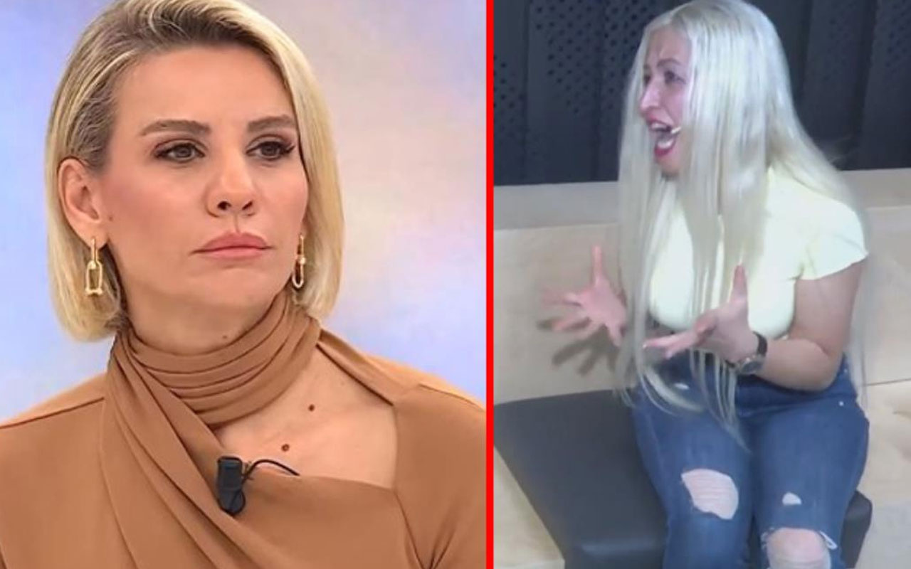 ATV Esra Erol'da kocasıyla barışmak istemeyen kadın sinir krizi geçirdi