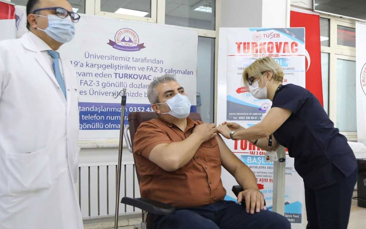 TURKOVAC aşısı 2 doz Sinovac aşısı olmuş gönüllülere uygulanmaya başlandı