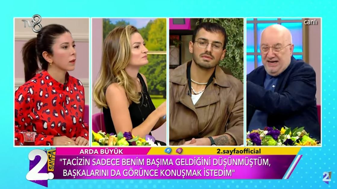 TV8 2. Sayfa'da Erkan Özerman ve sunucular birbirine girdi! 'Kıvanç Tatlıtuğ'un çıplak resimleri'