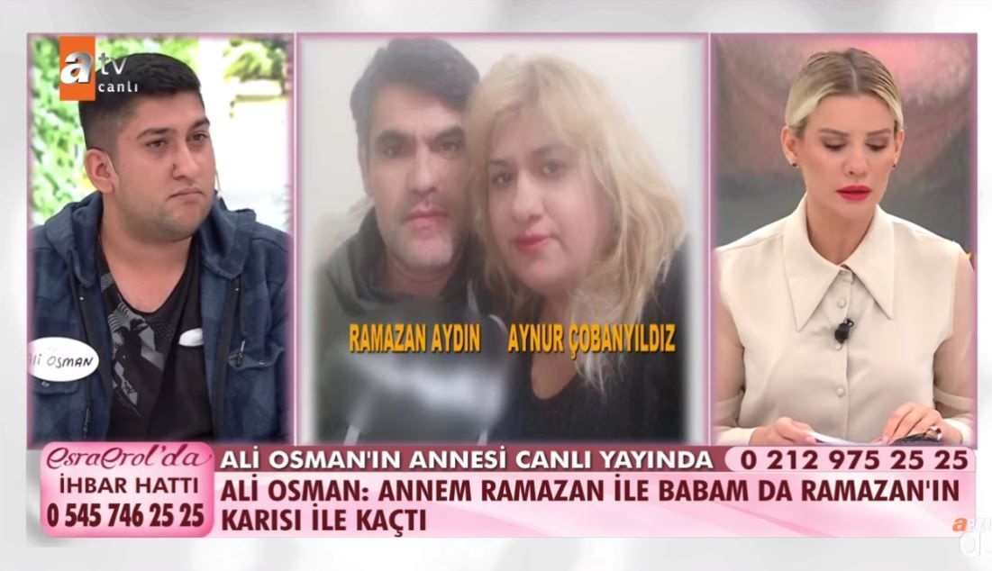 ATV Esra Erol'da rezillik: Annem Ramazan'la kaçtı, babam da Ramazan'ın karısını...