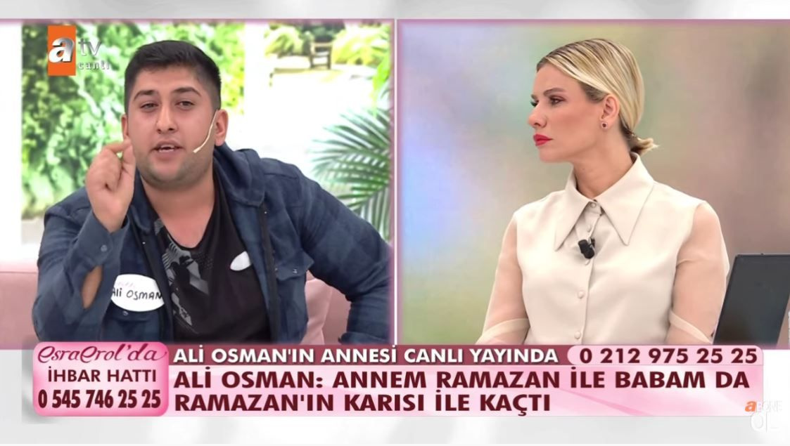 ATV Esra Erol'da rezillik: Annem Ramazan'la kaçtı, babam da Ramazan'ın karısını...