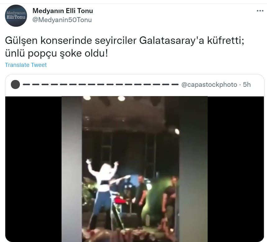 Gülşen konserinde seyirciden 'Şinanay' şarkısıyla Galatasaray'a küfür!