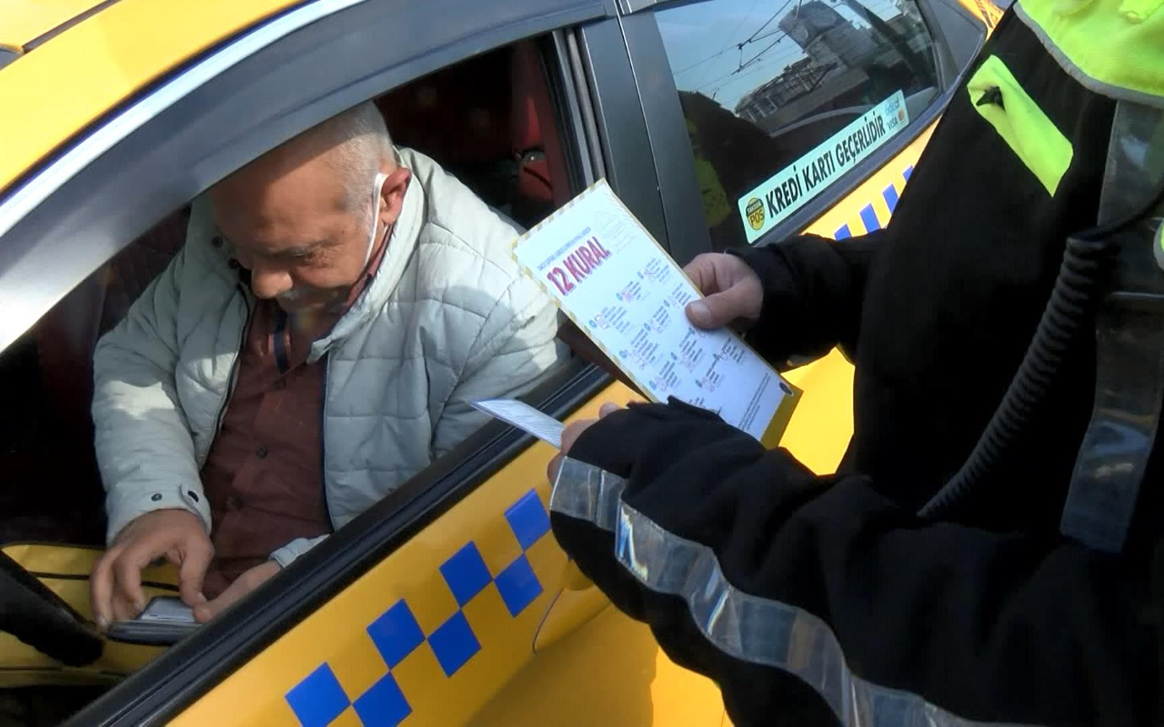 İstanbul Beyoğlu'nda ceza yazılan taksiciden polise: Hakkımı helal etmiyorum