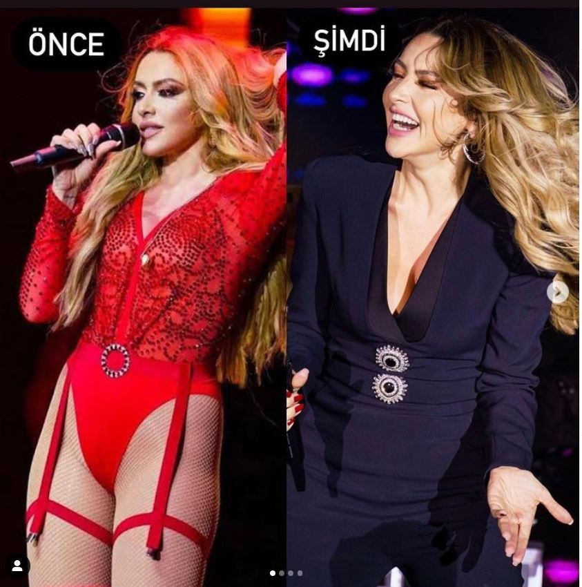 Hadise Mehmet Dinçerler'in annesiyle tanışınca sahne kıyafetleri birden değişti!