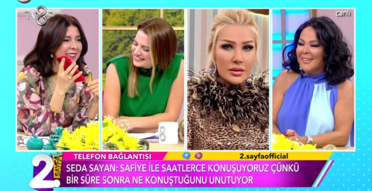 TV8 2. Sayfa canlı yayınında Seda Sayan'dan 'Safiye Soyman meme estetiği' bombası