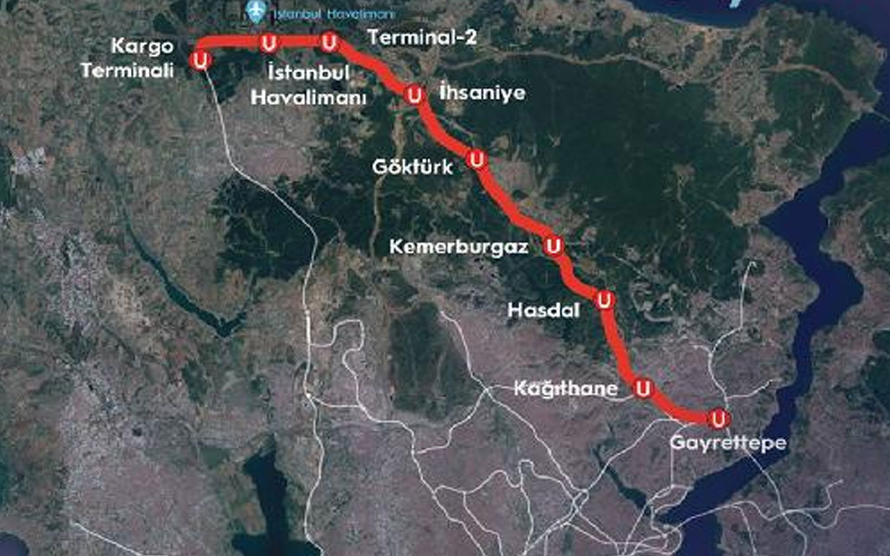 İstanbul Havalimanı-Gayrettepe Metro Hattı'nda ilk test sürüşü yarın yapılacak