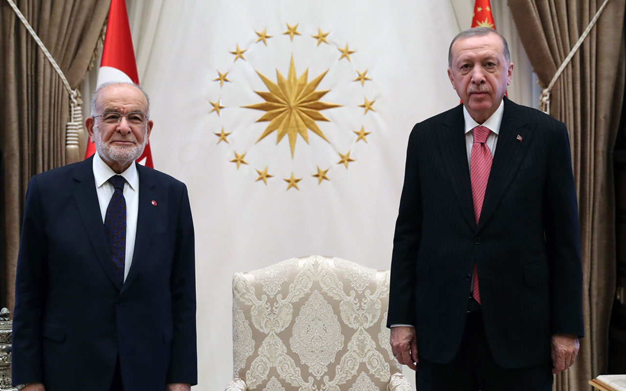 Cumhurbaşkanı Erdoğan Temel Karamollaoğlu'nu kabul etti