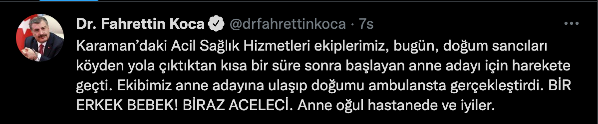 Hastane yolunda doğum sancıları başlayan anne, ambulansta doğum yaptı