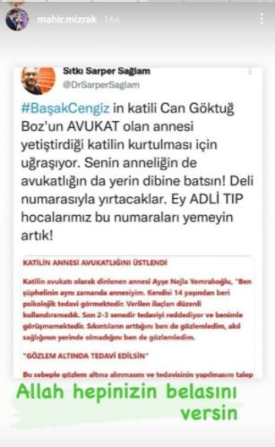 Samuray kılıcıyla öldürülen Başak Cengiz'in nişanlısı sosyal medyada isyan etti!