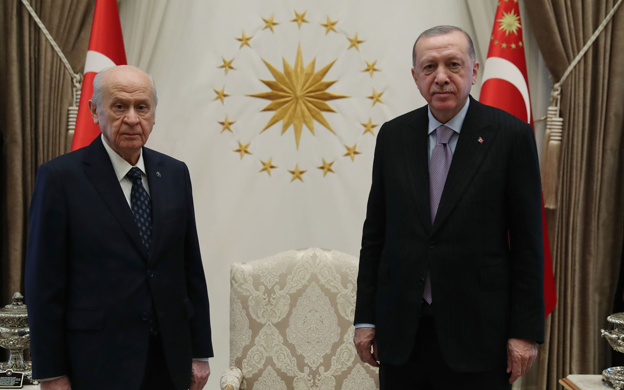 Ankara'da sürpriz gelişme! Cumhurbaşkanı Erdoğan ile Bahçeli görüştü