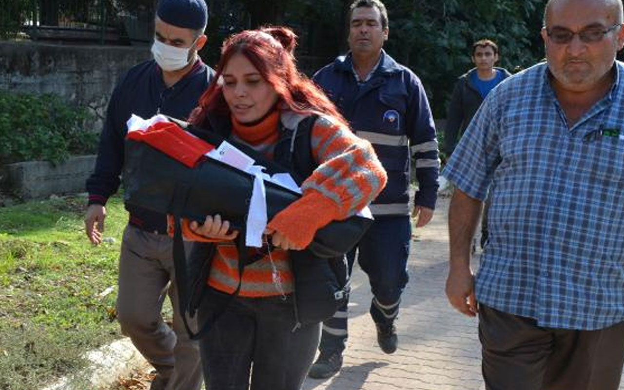 Antalya'daki tüyler ürperten olay! 3 aylık bebeğinin cenazesini kucağında mezara taşıdı