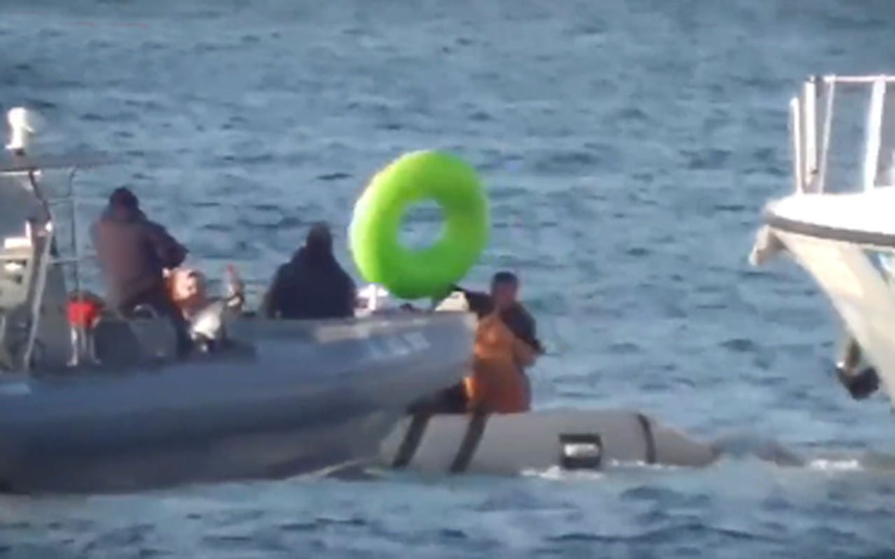 Yunanistan güvenlik güçleri göçmenlere sopayla vurdu botları batırmaya çalıştı olay görüntüler