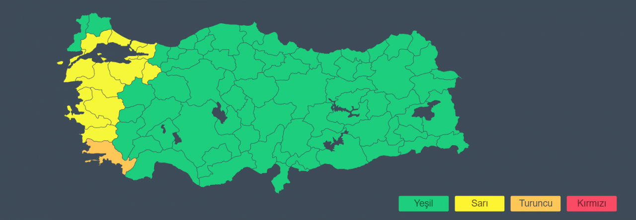 Bugün 71 ile kuvvetli yağış geliyor Meteoroloji uyardı: İstanbul İzmir Muğla Antalya...