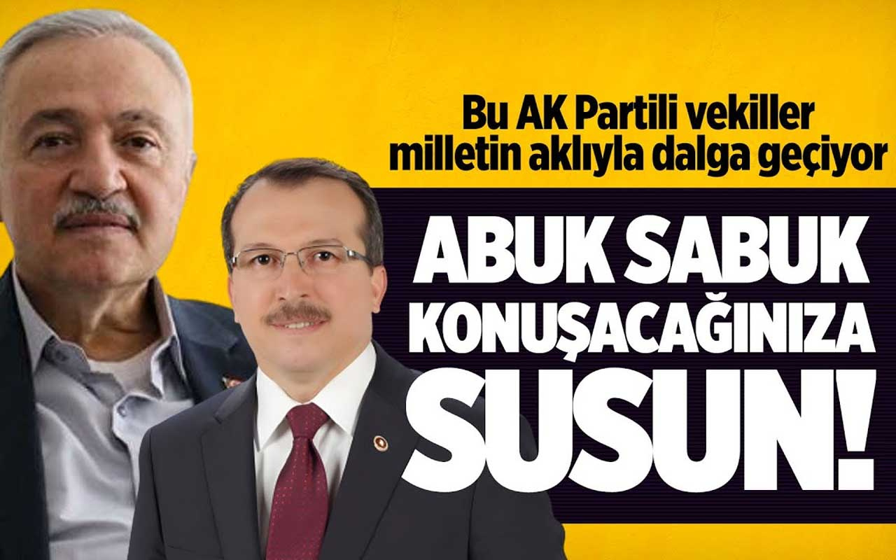 Bu AK Partili vekiller abuk subuk konuşacağına sussun!