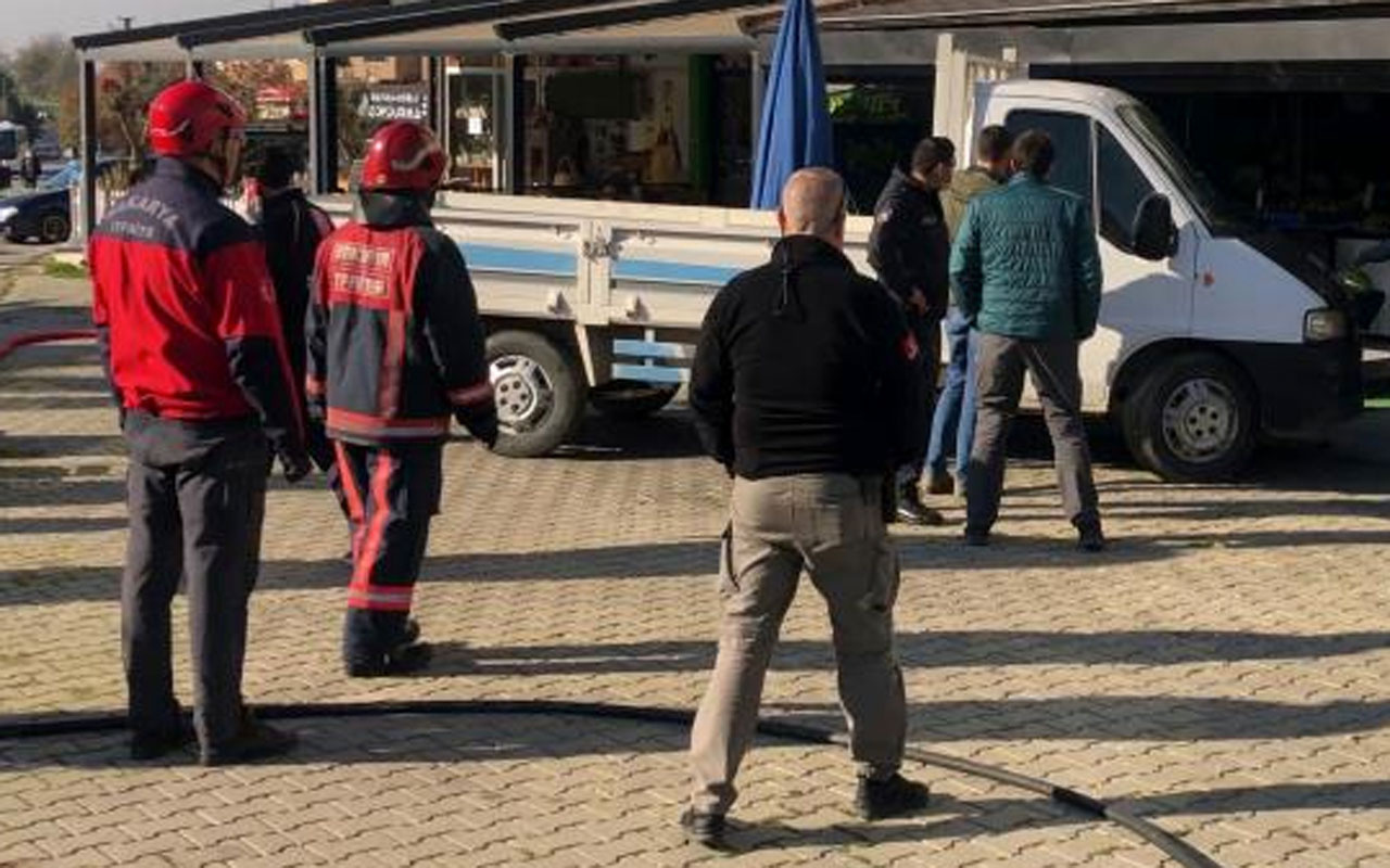 Sakarya’da korku dolu dakikalar: Kilitlediği tiner dolu araçta kendisini yakmak istedi