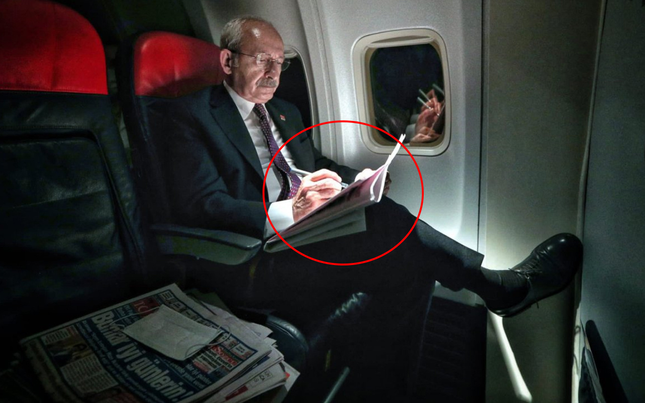 Kemal Kılıçdaroğlu uçak pozuyla Twitter'da alay konusu oldu! Fotoğraftaki detaya dikkat