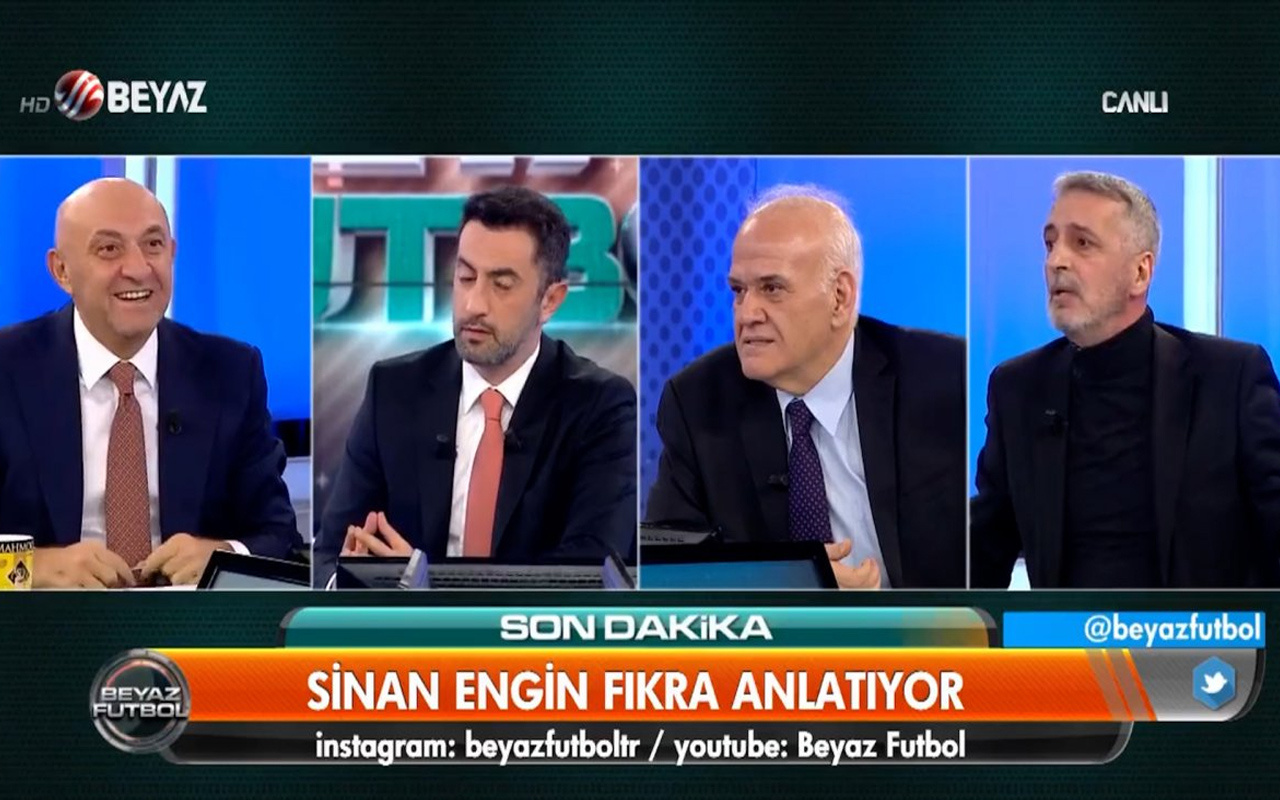 Sinan Engin fıkra anlattı Beyaz TV'de stüdyo buz kesti! Ahmet Çakar'ın fıkrası kahkahalar attırdı