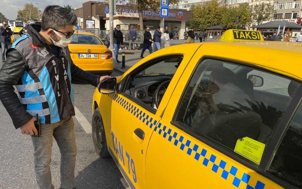 Yolcu seçmekten aracı bağlanan taksicinin savunması 'pes' dedirtti