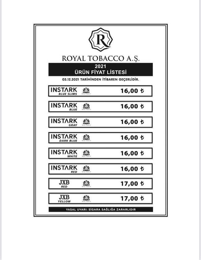 Sigaraya zam geldi 2 Aralık zamlı yeni sigara fiyatları listesi 2021