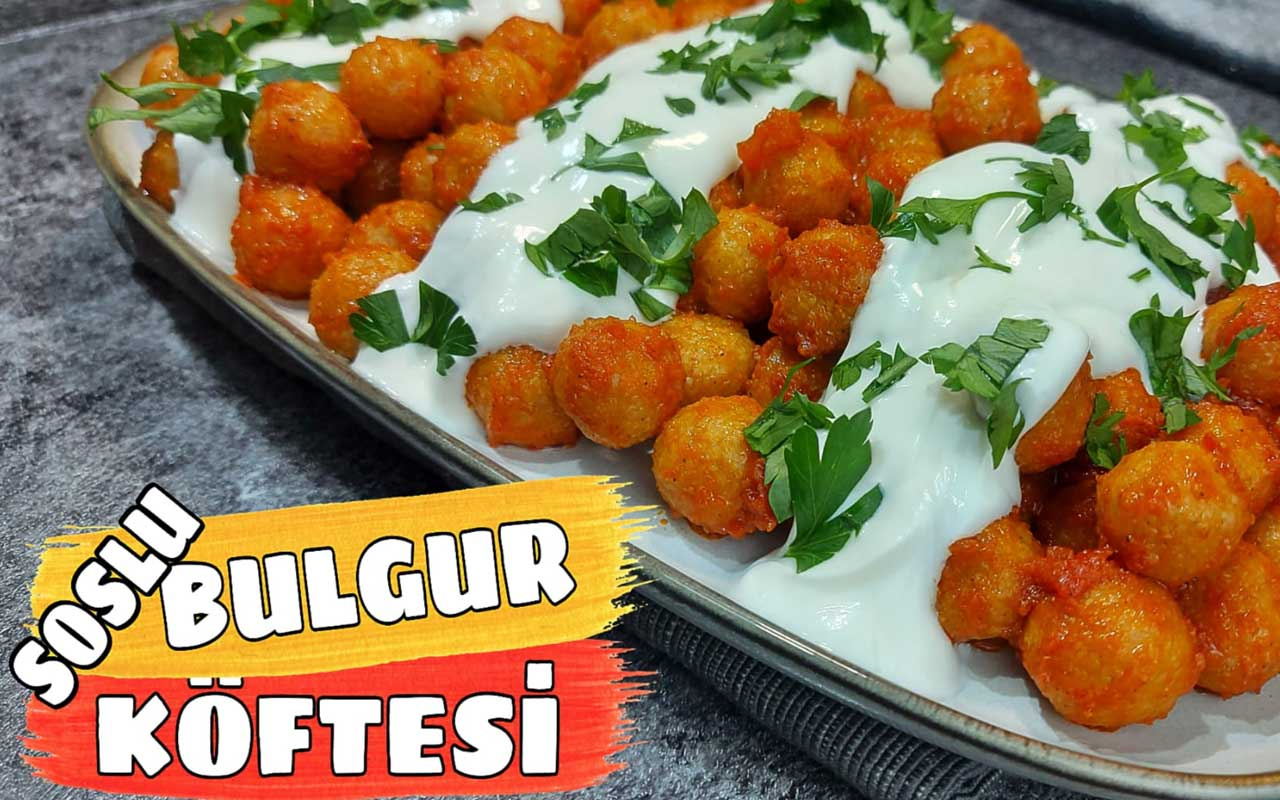 Yoğurtlu bulgur köftesi nasıl yapılır şahane lezzet!