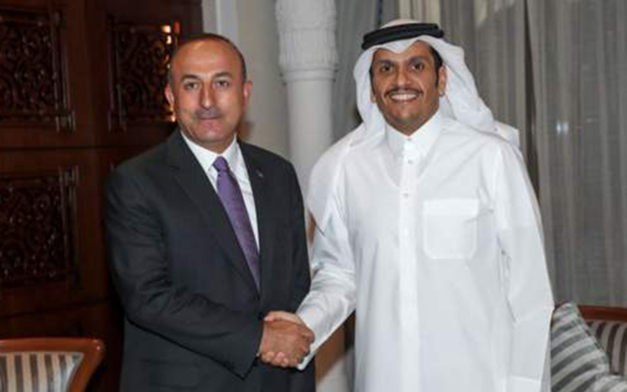 Katar Dışişleri Bakanı Es-Sani'den garip sözler! Çavuşoğlu'ndan gazeteciye tokat gibi cevap