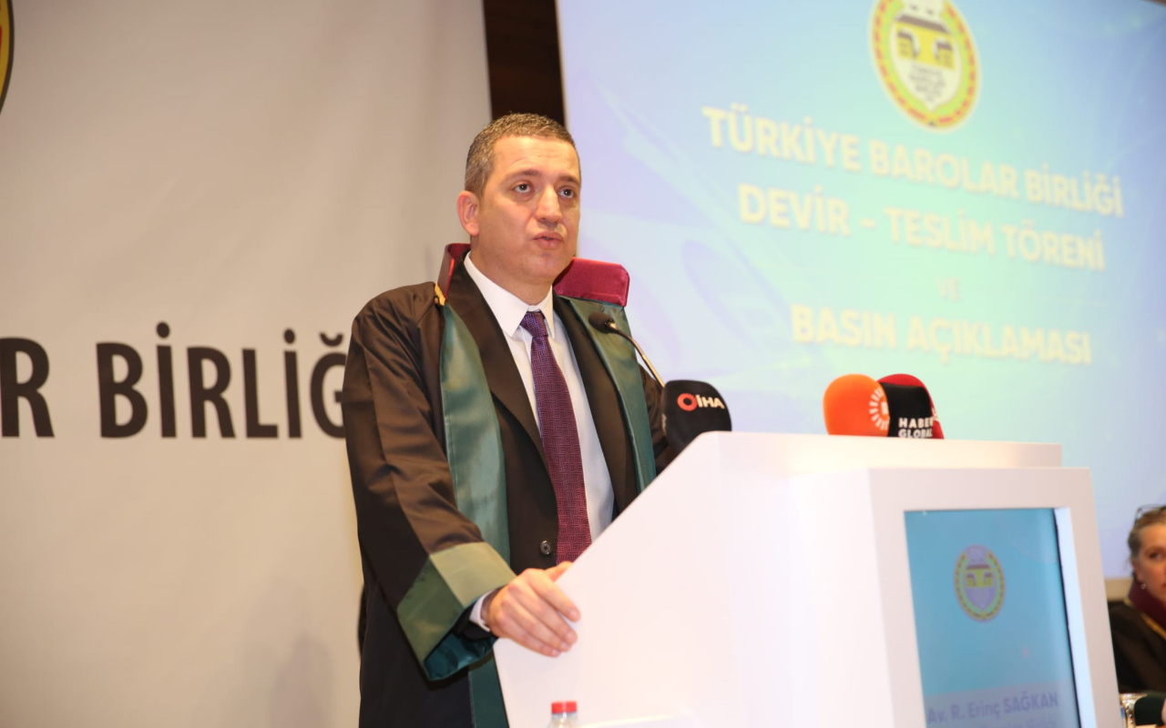 Erinç Sağkan TBB Başkanlığı'nı devraldı: Kapılar bütün avukatlara açıldı