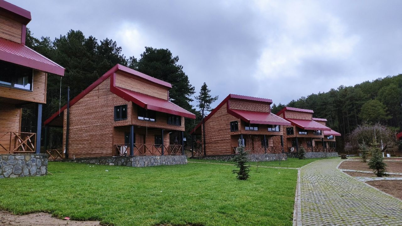 Bursa'da yayladaki bungalov evlerin yılbaşı rezervasyonları aylar öncesinden doldu