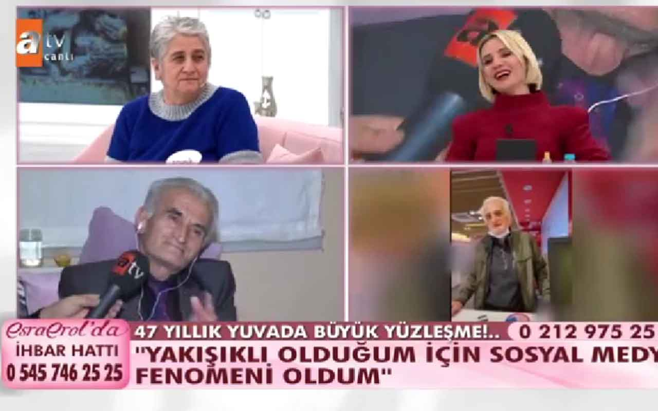 ATV Esra Erol'da şoke eden olay Muzaffer Amca TikTok fenomeni olmak için 47 yıllık eşini bıraktı